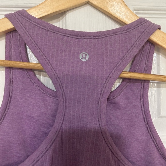 🍋 Lululemon Purple Cropped Ribbed Women's Tank Top size 6 - Picture 3 of 5